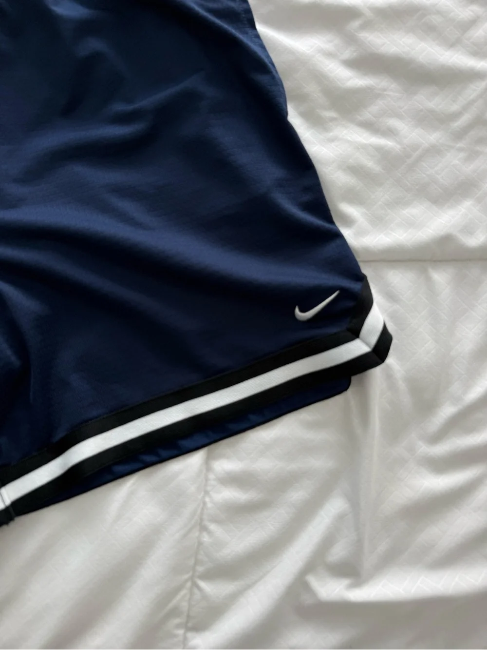 Nike Navy Dri-FIT Training Shorts with Black Waistband